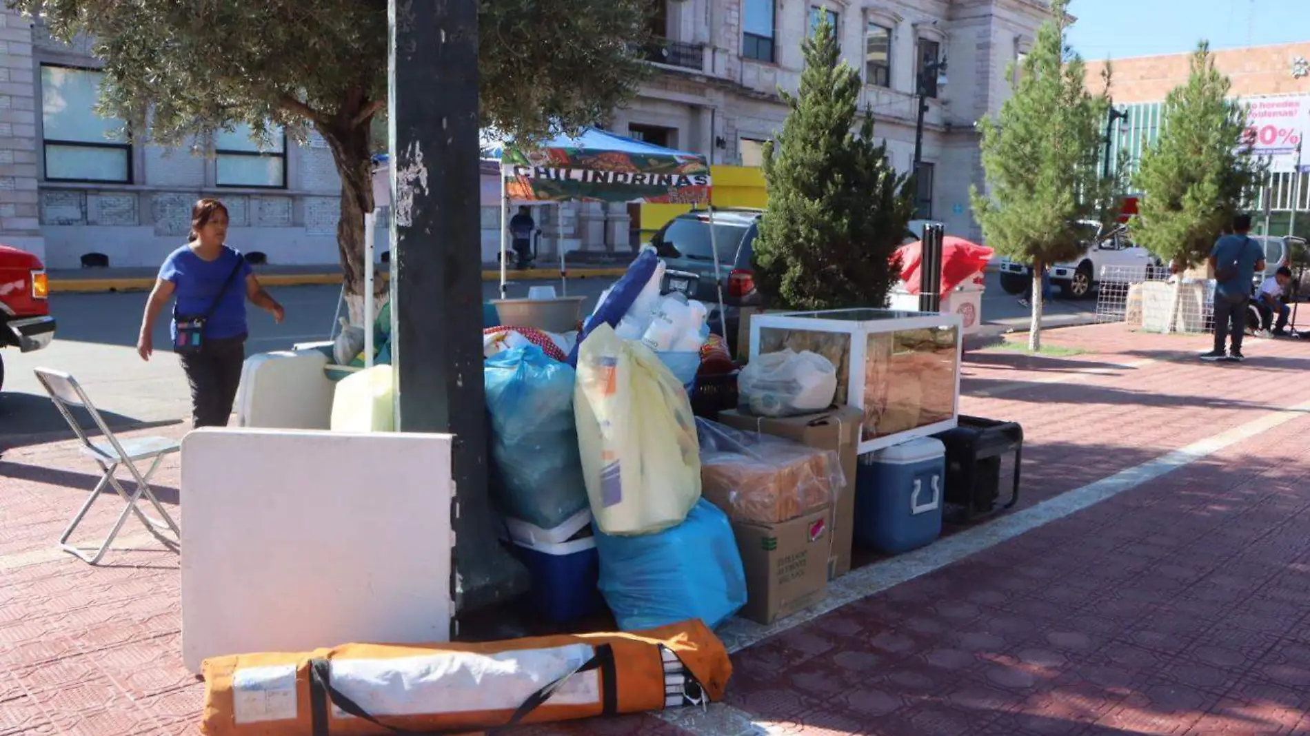 instalación puesto ambulante 